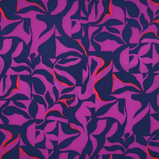 LENZING™ ECOVERO™ ABSTRACT LILA/VIOLETT #7