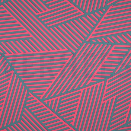 MAGNOLIA STRETCH GEOMETRISCH FUCHSIA (hover)