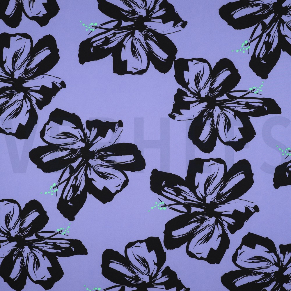 MAGNOLIA STRETCH BLOEMEN LICHTBLAUW