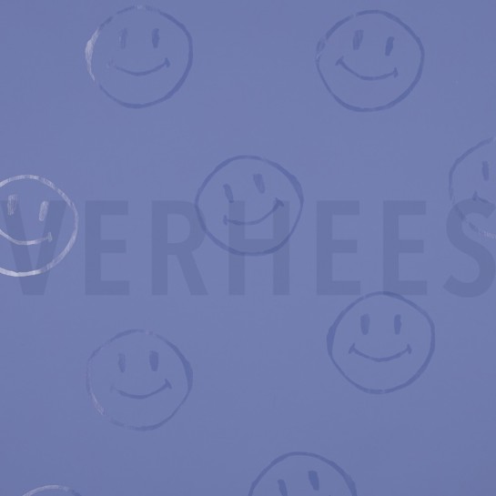 REGENMANTEL LUSTIGE GESICHTER BLAU #7