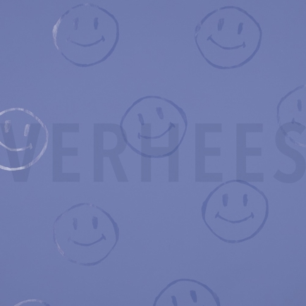 REGENMANTEL LUSTIGE GESICHTER BLAU (hover)