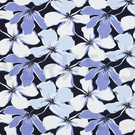 SOFT SWEAT FLEURS BLEU MARINE (hover)