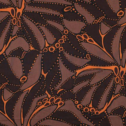 KATOEN SATIJN ABSTRACT DONKERBRUIN (hover)