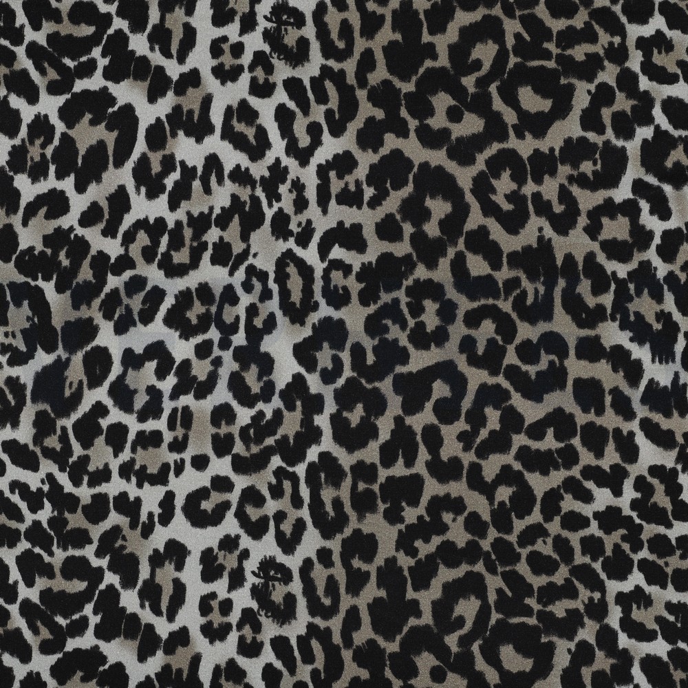 VISCOSE JERSEY DIGITAAL DIERENHUID ZWART