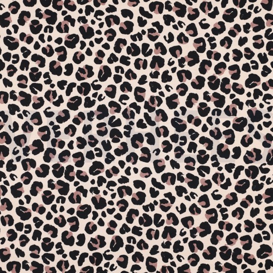 FRENCH TERRY DIGITAL LUSTIGE GESICHTER BEIGE #7