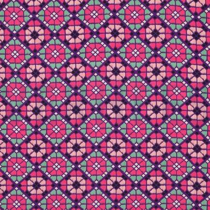 LENZING™ ECOVERO™ DIGITAL GEOMETRISCH FUCHSIA (hover)