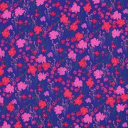 LENZING™ ECOVERO™ DIGITAL FLOWERS COBALT (thumbnail)