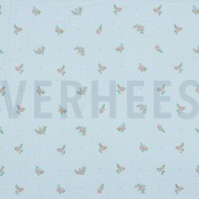 DOUBLE GAUZE FLOWERS LIGHT BLUE (thumbnail)