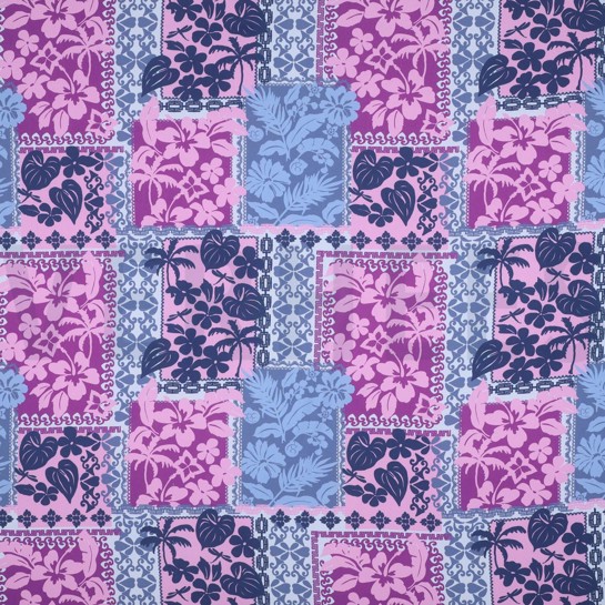 LENZING™ ECOVERO™ FLOWERS PATCHWORK LAVENDER #7