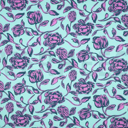 LENZING™ ECOVERO™ FLOWERS MINT (hover)
