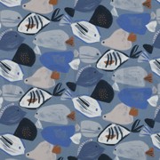 TOILE DÉCORATION DIGITAL MARITIME JEAN BLEU (thumbnail)