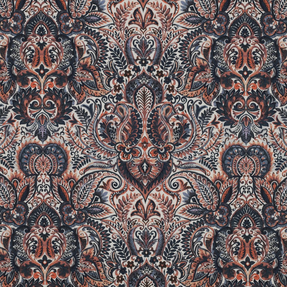 CANVAS DIGITAAL ORNAMENT INDIGO