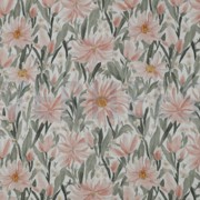 DOUBLE GAZE DE COTON FLEURS BLANC (thumbnail)