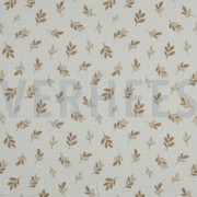 MUSSELIN BLÄTTER TAUPE (thumbnail)