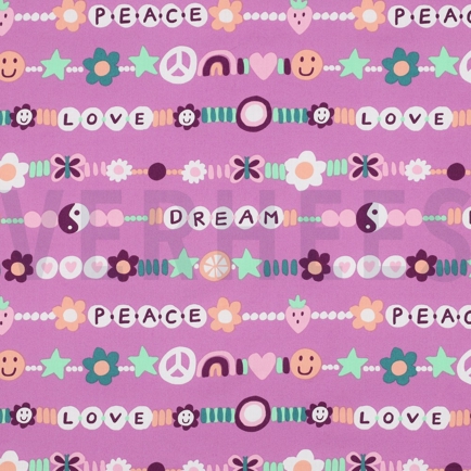 POPELINE DE COTON AMOUR MAUVE (hover)