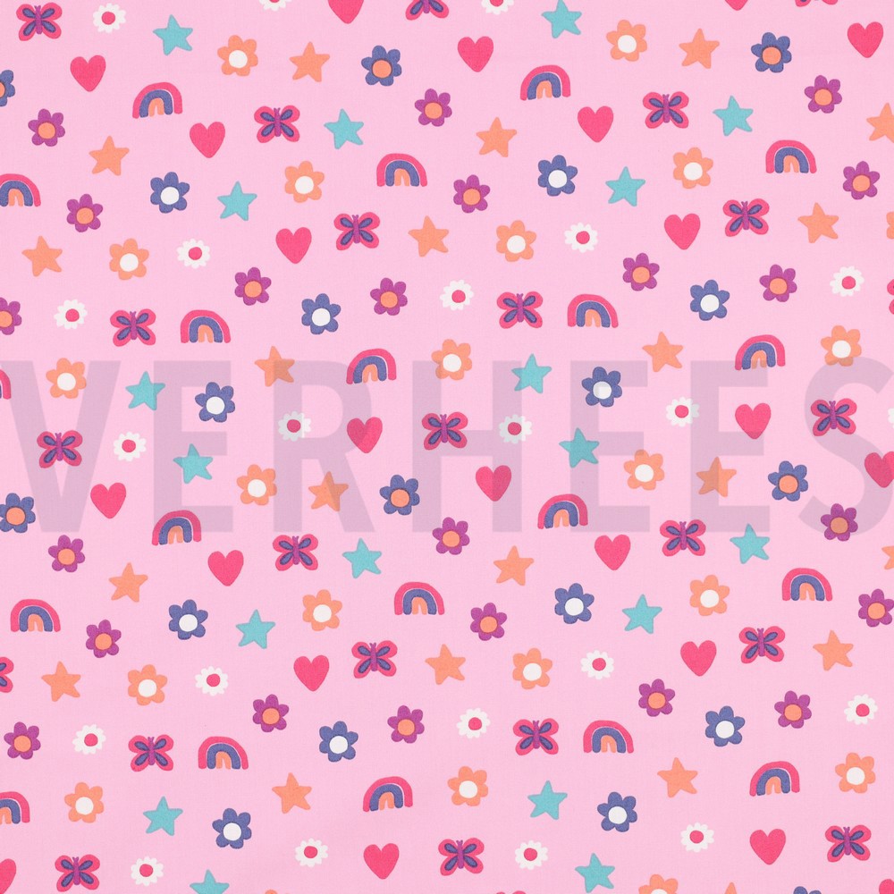 FINE POPLIN LOVE LIGHT PINK