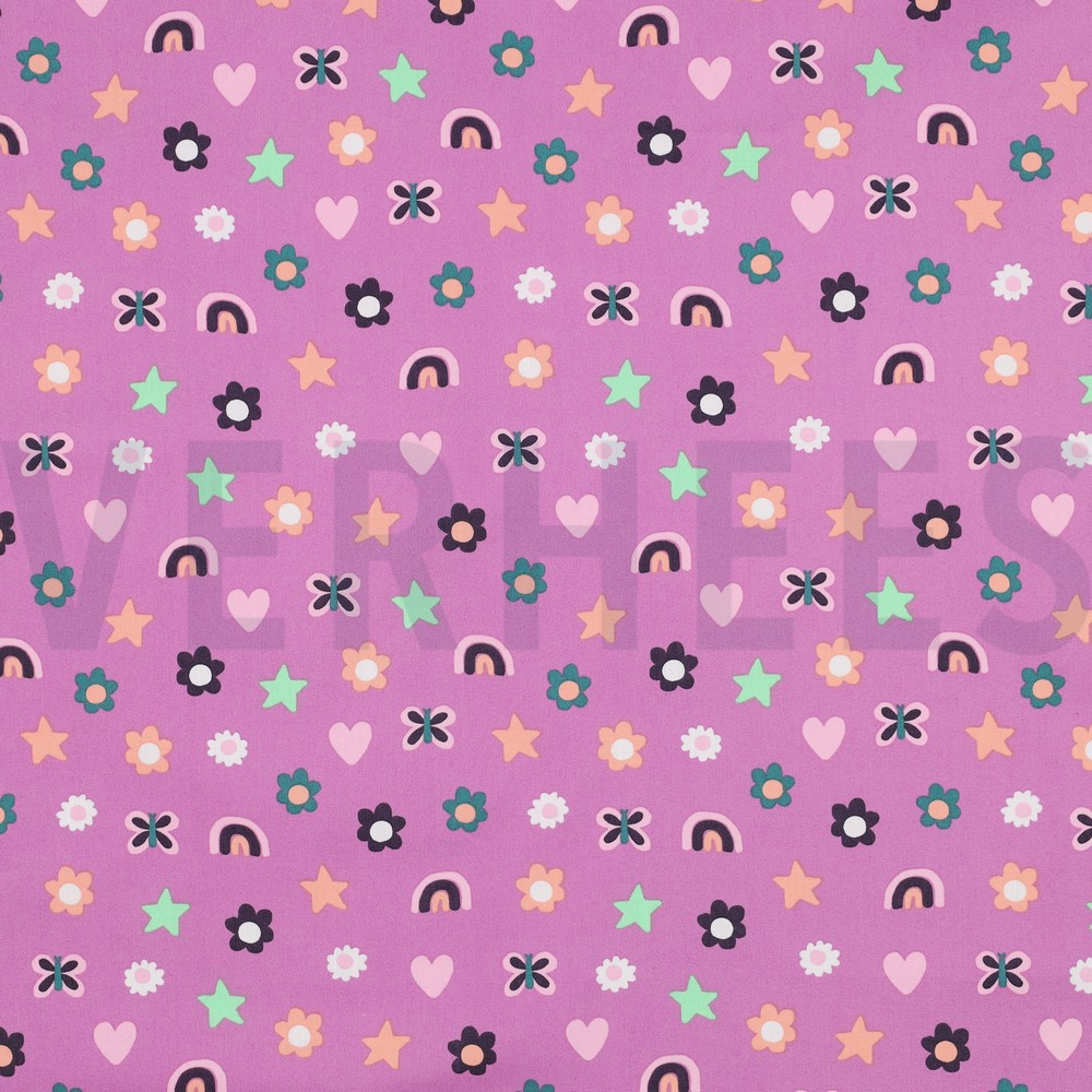 FINE POPLIN LOVE MAUVE