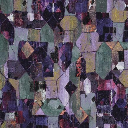 CANVAS DIGITAAL GEOMETRISCH AUBERGINE (hover)