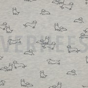 SWEAT MELANGE CHIENS ÉCRU MÉLANGÉ (thumbnail)