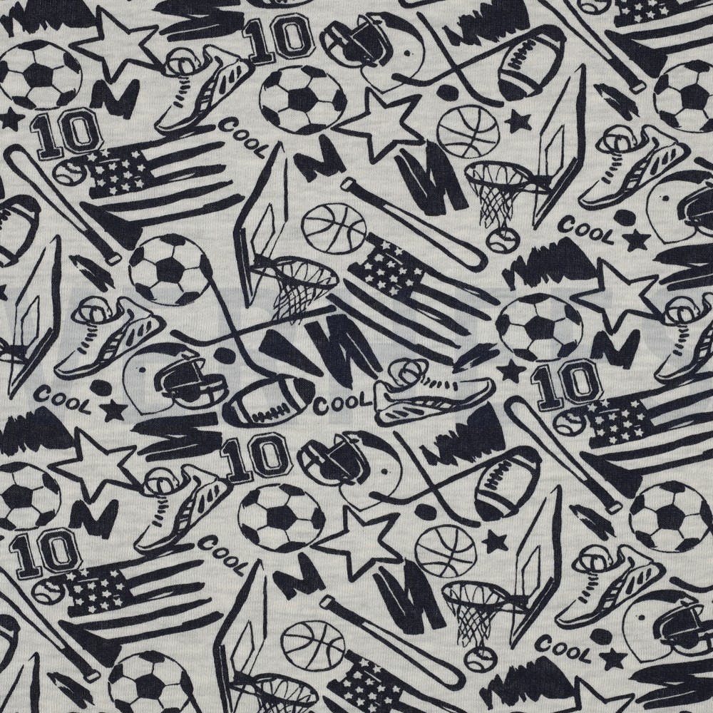 SWEAT MELANGE SPORT ECRU GEMÊLEERD