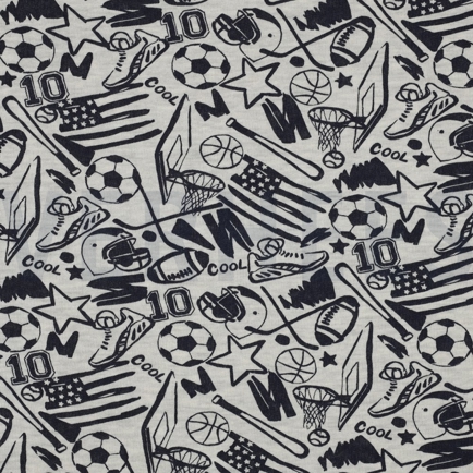 SWEAT MELANGE SPORT ECRU GEMÊLEERD (hover)