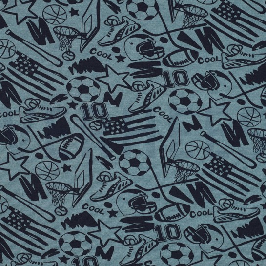 SWEAT MELANGE SPORTS BLEU FUMÉ MÉLANGÉ #7