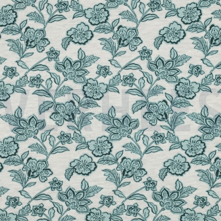 SWEAT MELANGE BLOEMEN ÉCRU GEMÊLEERD / GROEN (hover)