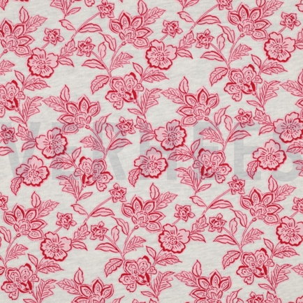 SWEAT MELANGE BLOEMEN ÉCRU GEMÊLEERD / ROZE (hover)