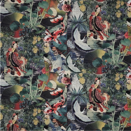 CANVAS DIGITAL ORIENTALISCH SMARAGDGRÜN (hover)