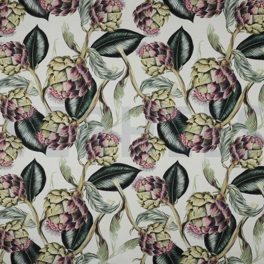 CANVAS DIGITAL ARTICHOKES LINEN
