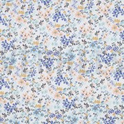 COTON VOILE DIGITAL FLEURS BLEU (thumbnail)