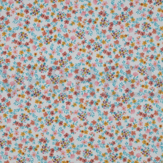 DOUBLE GAUZE GOTS DIGITAAL BLOEMEN ROZE #7