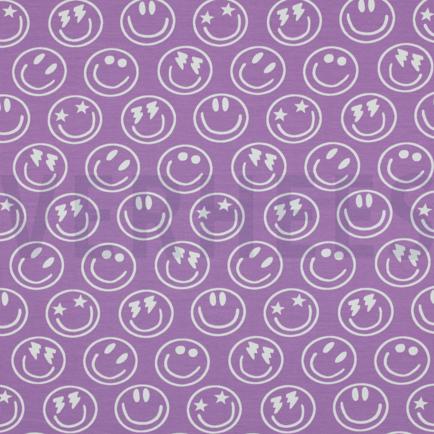 JERSEY HAPPY FACES LAVENDER (hover)