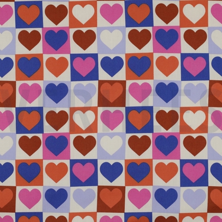 FINE POPLIN HEARTS OFFWHITE (hover)