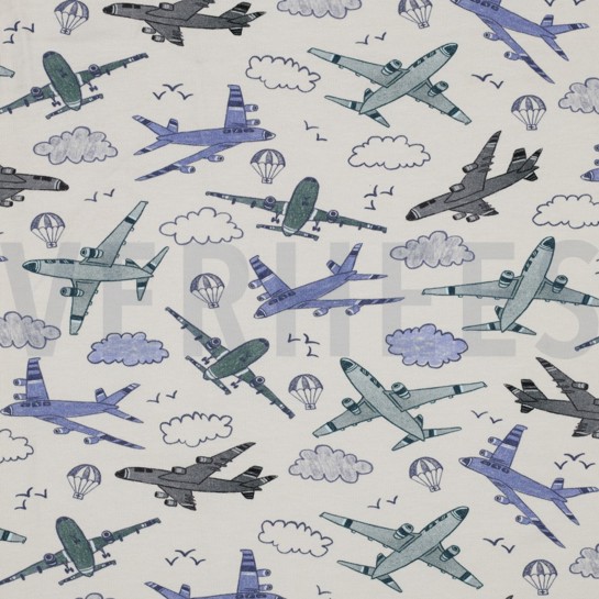 JERSEY DIGITAL FLUGZEUGE ECRU #7