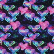 JERSEY DIGITAL NEON HEARTS NAVY/PINK (thumbnail)