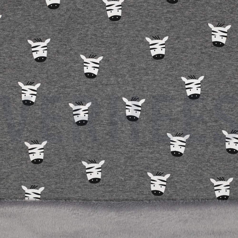 PURRING FUR ZÈBRE GRIS CHINÉ