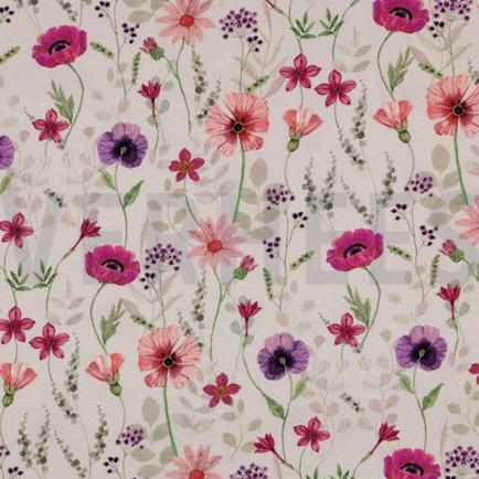 JERSEY DIGITAL BLUMEN GEBROCHEN WEISS (hover)