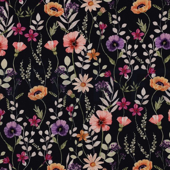 JERSEY DIGITAAL BLOEMEN MARINEBLAUW #7