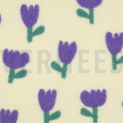 TEDDY JACQUARD FLEURS BLANC CASSÉ (thumbnail)