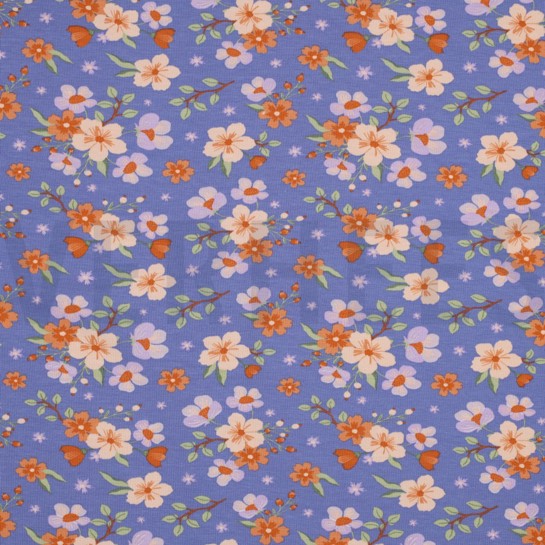 JERSEY GOTS FLOWERS LAVENDER #7