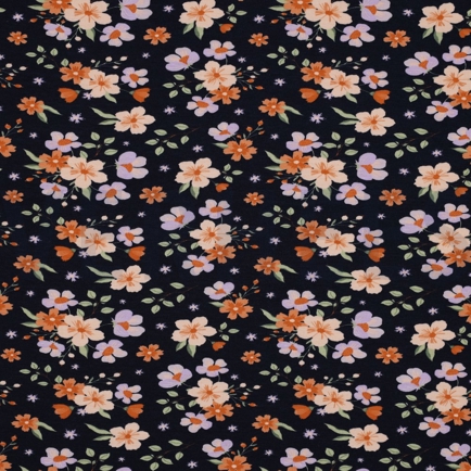 JERSEY GOTS BLUMEN MARINEBLAU (hover)