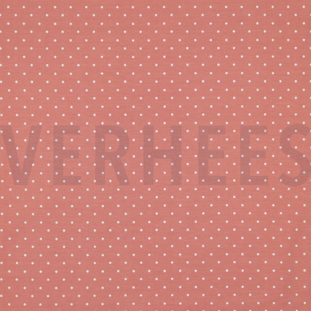 JERSEY DOTS DARK SALMON