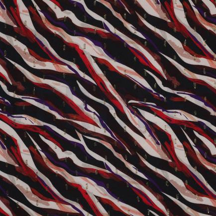 VISCOSE LUREX DIGITAL PEAU D’ANIMAL NOIR/VIOLET (hover)