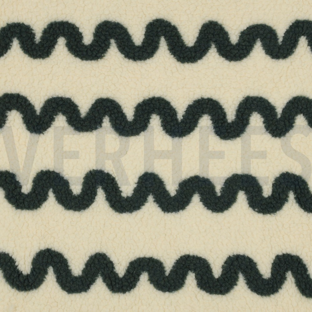 TEDDY JACQUARD WAVES ARMY GREEN