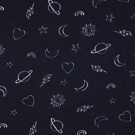 WAFFLE JERSEY GIRLY ICONS NAVY (hover)