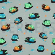 JERSEY NEON BUMPER CARS DARK MINT (thumbnail)
