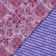 COTON VOILE MATELASSÉ DIGITAL PATCHWORK BLEU (thumbnail)