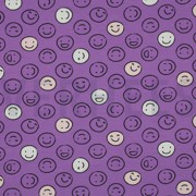 JERSEY PHOSPHORESCENTS SMILEYS VIOLET (thumbnail)