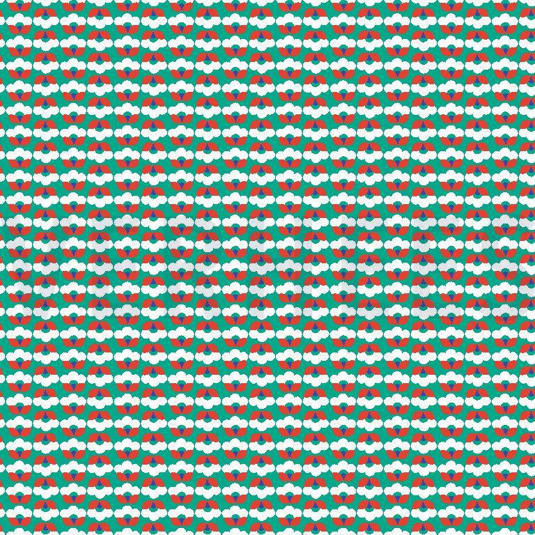 FLEURS FABULEUSES VERT